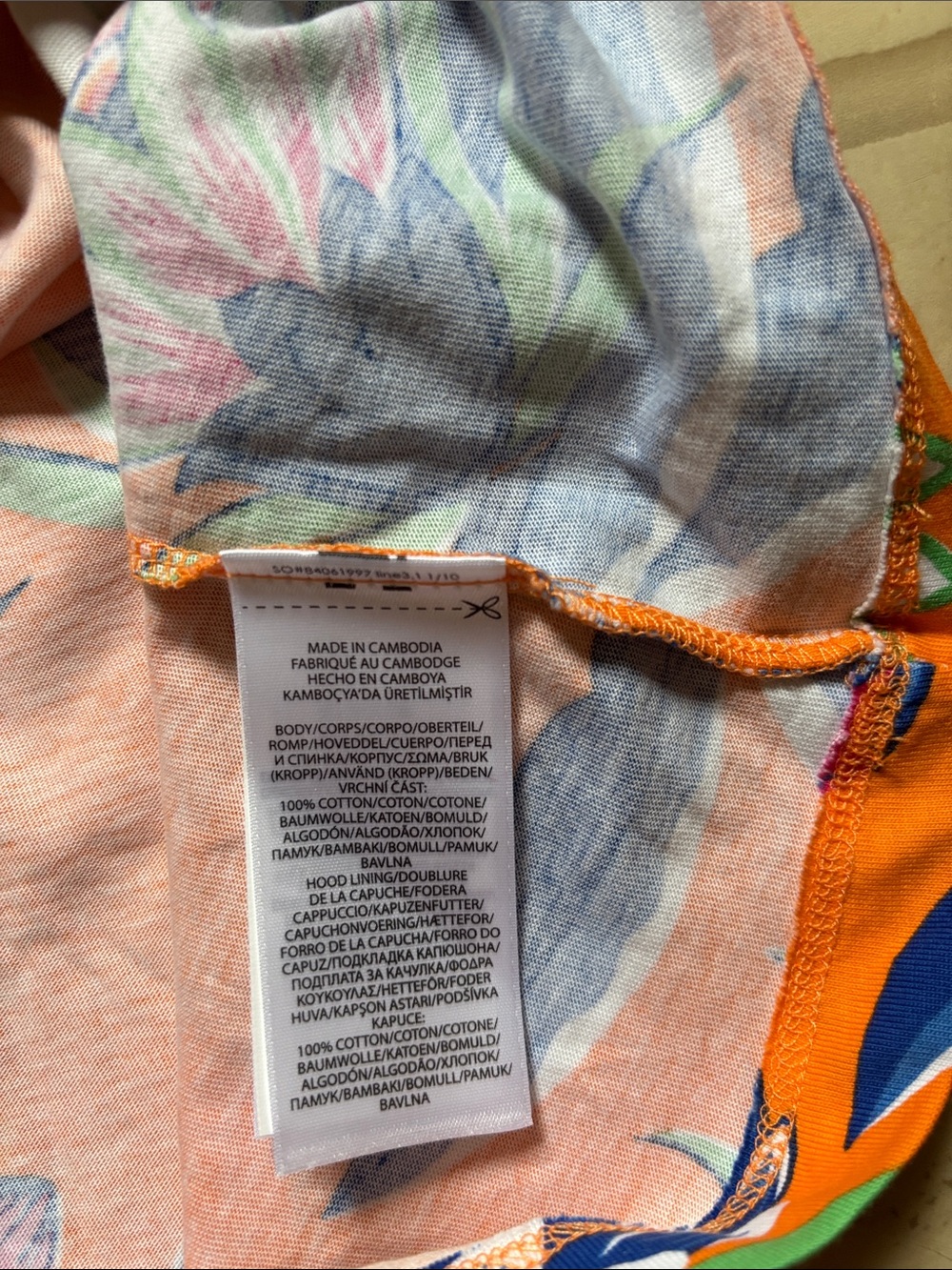 NWT Polo Ralph Lauren Men's Orange Graphic Print Jersey Hooded T-Shirt Size XL - Picture 7 of 7